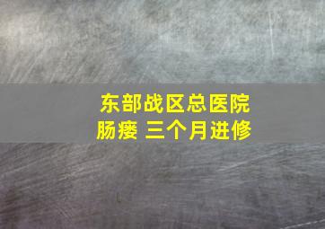 东部战区总医院肠瘘 三个月进修